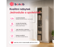 Šatní skříň Promo s policemi Antracit 2 dveře 90x48x204 (42005332)