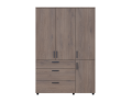 Skříň na oblečení Doros Thorn Cremona Cannolo 3 DTD/3Š tyč 135х51.6х200 (44900477)