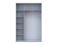 Šatní skříň Doros City Light Borovice Natti 2 DTD 150×60×225 (80736506)