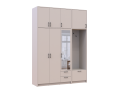 Šatní skříň Doros Rondi s věšákem, zrcadlem a vysokým nástavcem Kašmír 3 dvere 181x52x260 (42005407)