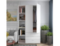Set Doros Gelar s regálem Bílý 2 dveře 115,7×49,5×203,4 (42005029)