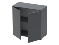 Komoda Doros Ron 3 2 dveře Grafit 80 × 38 × 81 (41516002)