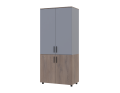 Skříň na oblečení Doros Thorn Cremona Cannolo/Šedá 2 DTD police 90х51.6х200 (44900456)