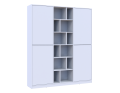 Skříň na oblečení Doros Morgan Bílý dveře DTD 180×40×210 (42001246)