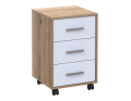 Komoda Doros T3 Dub Evok/Bílý DTD 43×42×66,4 (41901068)
