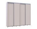 Šatní skříň s posuvnými dveřmi Doros Sigma Slim Kašmír 2+2 dveře 240x45x214.4 (42005594)