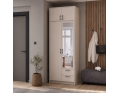 Šatní skříň Doros Rondy se zrcadlem a nadstavcem Kašmír 2 dvere 82x52x236 (80738470)