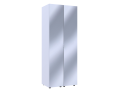 Set Doros Gelar Bílý 2 zrcadla 78 × 49,5 × 203,4 (42002163)