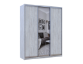 Šatní skříň Doros City Light Borovice Natti 2 DTD / 1 zrcadlo 180×60×225 (80736522)