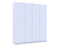 Set Doros Promo s policemi Bílá 2+2 dveře 180×48×204 (44900288)