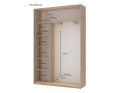 Šatní skříň Doros City Light Dub Sonoma 2 DTD 150×45×225 (42002013)