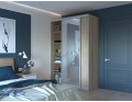 Šatní skříň Doros City Light Dub Sonoma 1 DTD / 1 zrcadlo 150×60×225 (42002039)