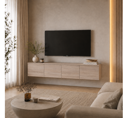 TV stolek Doros Levia Dub Sonoma 4 dveře 160x35x33 (41516300)
