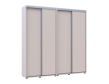 Šatní skříň s posuvnými dveřmi Doros Sigma Slim Kašmír 2+2 dveře 210x45x214.4 (42005588)