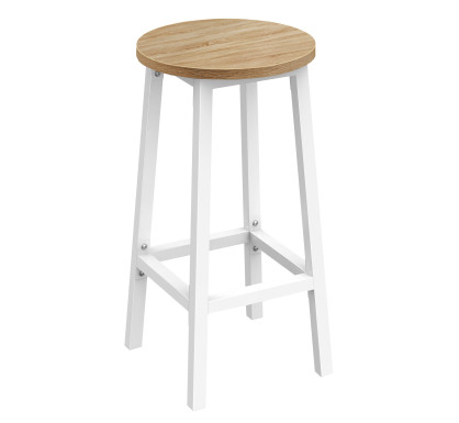 Barová židle – dub sonoma / bílé nohy (10029061)