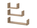 Sada polic Doros Fil Dub Evok 3 ks 30/45/60x15x15 (41516080)