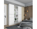 Skříň na oblečení Doros Morgan Bílý dveře/šuplíky DTD 180×40×210 (42002246)