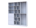 Skříň na oblečení Doros Morgan Bílý dveře/šuplíky DTD 180×40×210 (42002246)
