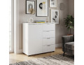 Komoda Doros Ron 1 1 dveře 4 zásuvky Bílý 80 × 38 × 81 (41516005)
