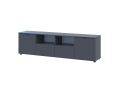 Komoda Doros Ron 4 Grafit 2 dveře 2 zásuvky 180 × 38 × 50 (44900234)