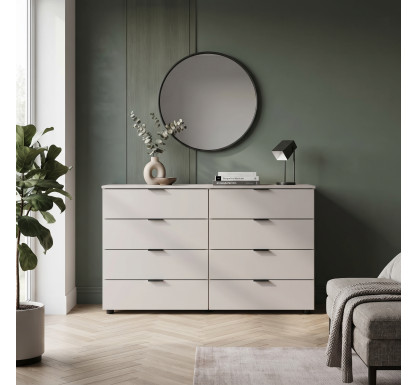 Komoda Ron 8 Bílý 8 zásuvek 130×38×81 (41516172)