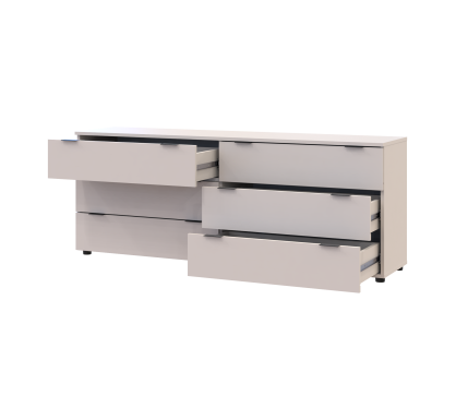 Komoda Ron 9 Kašmír 6 zásuvek 160×38×62 (41516174)