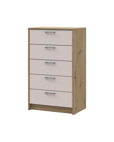 Komoda Doros Rondi  Dub Artisan/Kašmír 5 zásuvek 60×40×100 (41516189)