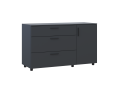 Komoda Doros Thorn Antracit 3Š/1D 135×51,6×80 (41510185)