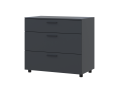 Komoda Doros Thorn Antracit 3Š 90×51,6×80 (41510161)