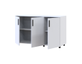 Komoda Doros Thorn Bílá 3 DTD 135×51,6×80 (41510169)