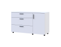 Komoda Doros Thorn Bílá 3Š/1D 135×51,6×80 (41510181)