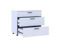 Komoda Doros Thorn Bílá 3Š 90×51,6×80 (41510157)