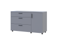 Komoda Doros Thorn Šedá 3Š/1D 135×51,6×80 (41510183)