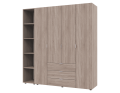 Set Doros Gelar s regálem Dub Sonoma 4 dveře 193,2×49,5×203,4 (42005043)