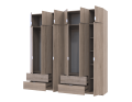 Set Lukas Dub Sonoma/Dub Sonoma 3+3 dveře 240×50×240 (42005107)