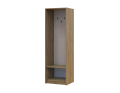 Regál s věšákem Doros Rondi Dub Artisan/Kašmír 60×52×195 (41516242)