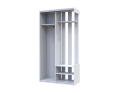 Předsíň Doros City One Door Bílý 1 zrcadlo 110 × 45 × 210 (44900058)