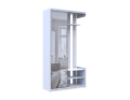 Předsíň Doros City One Door Bílý 1 zrcadlo 110 × 45 × 210 (44900058)