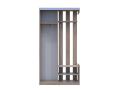 Předsíň Doros City One Door Dub Sonoma 1 zrcadlo 110 × 45 × 210 (44900083)