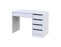 Psací stůl Doros Ergo pravý Bílý/Bílý DTD 110x55x75 (41516108)