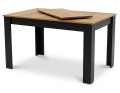 Rozkládací stůl NP 120–160 × 80 Kraft + černá (100155161)