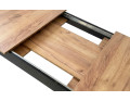 Rozkládací stůl NP 120–160 × 80 Kraft + černá (100155161)
