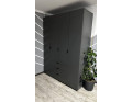 Šatní skříň na oblečení Doros Gelar Grafit 4 dveře 155×49,5×203,4 (80737075)