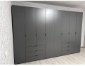 Šatní skříň na oblečení Doros Gelar set Grafit 4+4 dveře 310×49,5×203,4 (42002130)