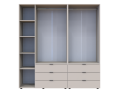 Šatní skříň na oblečení Doros Gelar set Kašmír 2+3 dveře 193,7×49,5×203,4 (80737638)