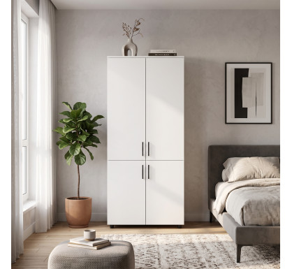 Skříň na oblečení Doros Thorn Bílá 2 DTD tyč 90х51.6х200 (44900435)