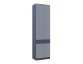 Šatní skříň Sola Grafit/Šedá dveře 60×40×215 (44900341)