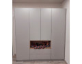 Skříň na oblečení s nikou Doros Dale Kašmír/Dub Artisan 4 dveře 206 × 52 × 220 (80737727)