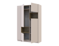 Šatní skříň s výklenkem a regálem Doros Dale Kašmír/Dub Artisan 2 dveře 143,2×52×220 (44900336)
