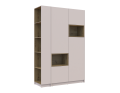 Šatní skříň s výklenkem a regálem Doros Dale Kašmír/Dub Artisan 2 dveře 143,2×52×220 (44900336)